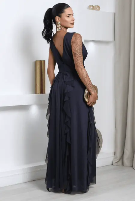 Vestido longo de tule mia - Imagem 4